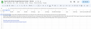 Them san pham bang Google Sheet