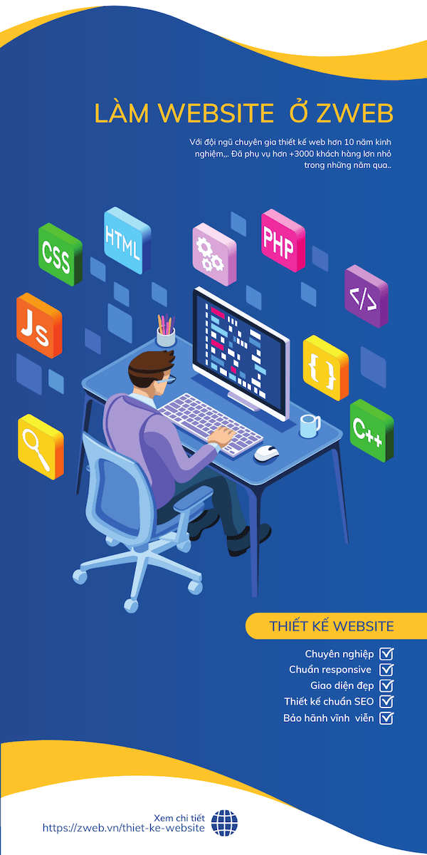 lam website ở zweb