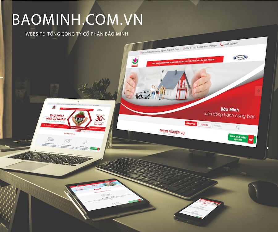 Thiết Kế Website cho baominh.com.vn