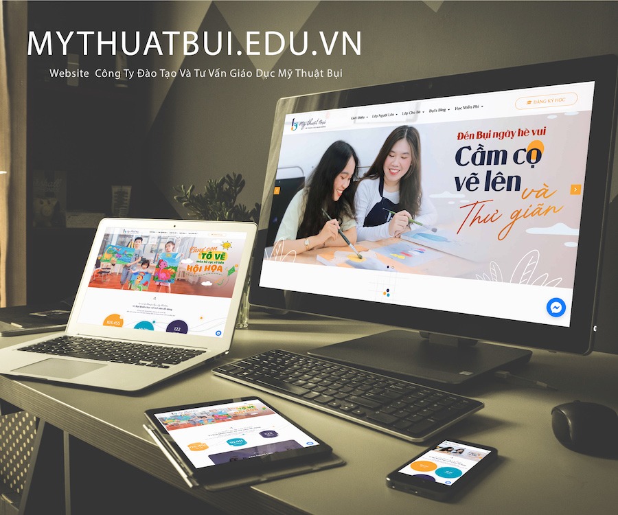 Thiết kế website mythuatvui.edu.vn