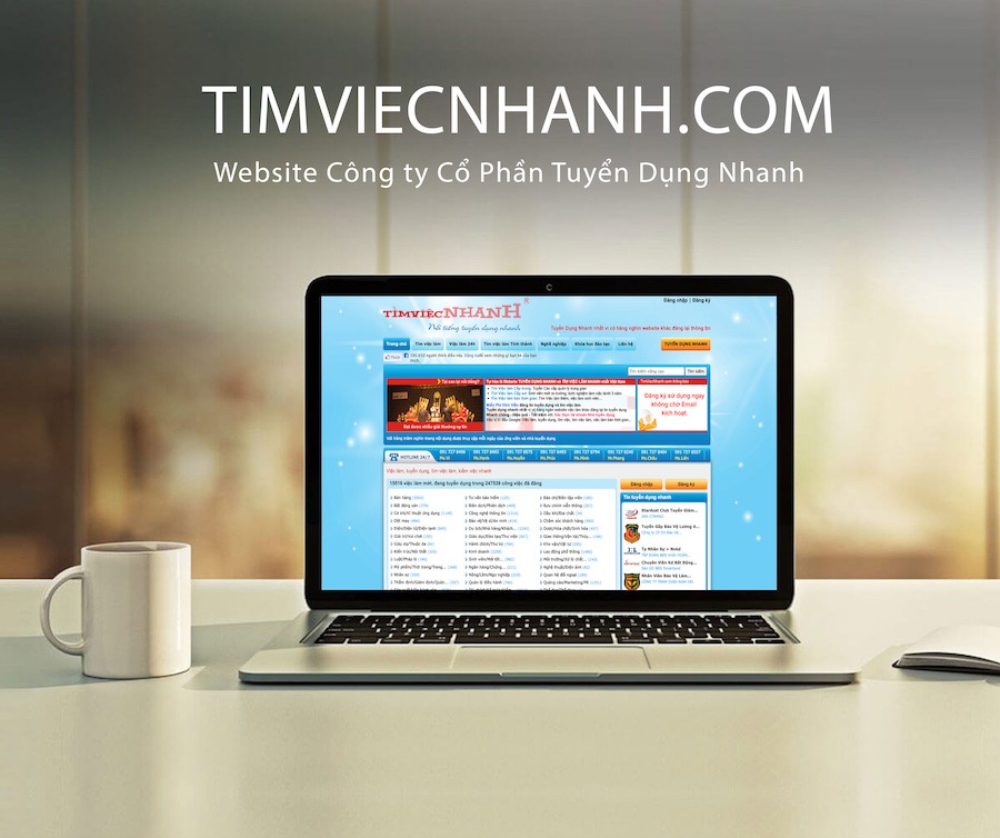 Thiết kế website cho timviecnhanh.com