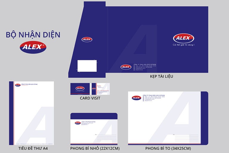 Thiết kế thương hiệu Sơn Alex