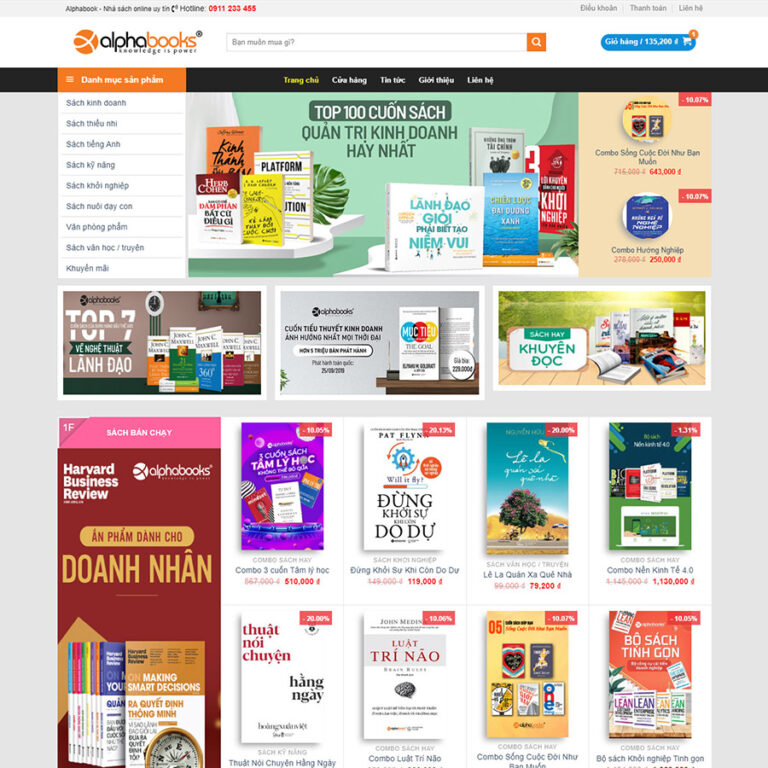 Theme wordpress Flatsome bán sách