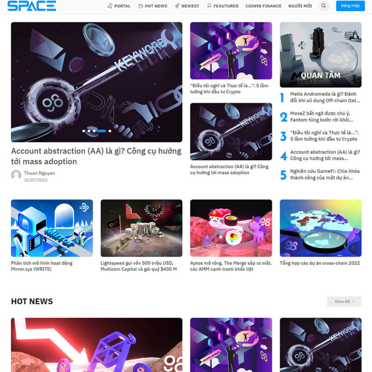 Theme wordpress tin tức tiền ảo