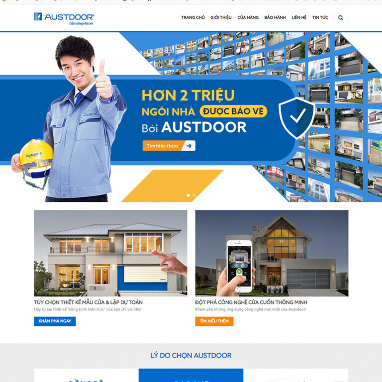 Theme wordpress bán cửa cuốn