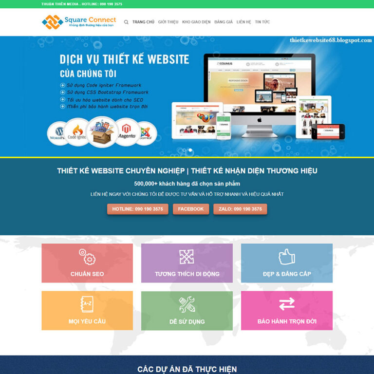 Theme wordpress thiết kế web đẹp