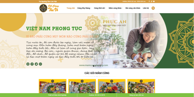 Theme wordpress bán đồ cúng
