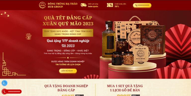 Theme wordpress bán đông trùng hạ thảo
