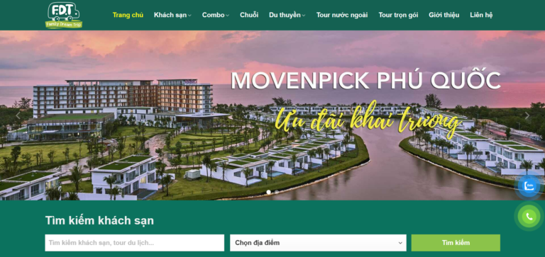 Website bán tour du lịch – WordPress