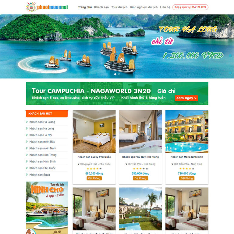Theme wordpress du lịch 02