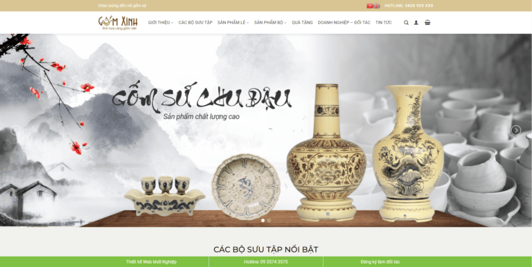 Theme wordpress bán gốm sứ 01
