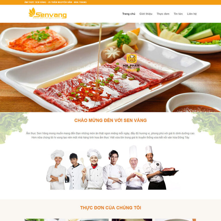 Theme wordpress nhà hàng – ẩm thực đẹp