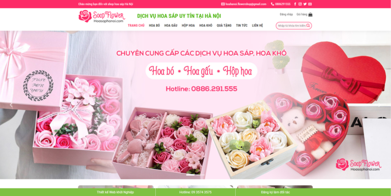 Theme wordpress bán hoa tươi 02