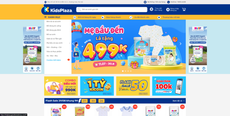 Theme wordpress đồ em bé kid plaza