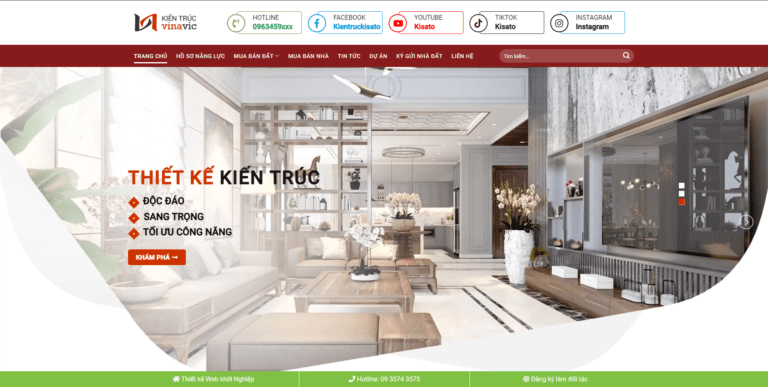 Theme wordpress kiến trúc 5