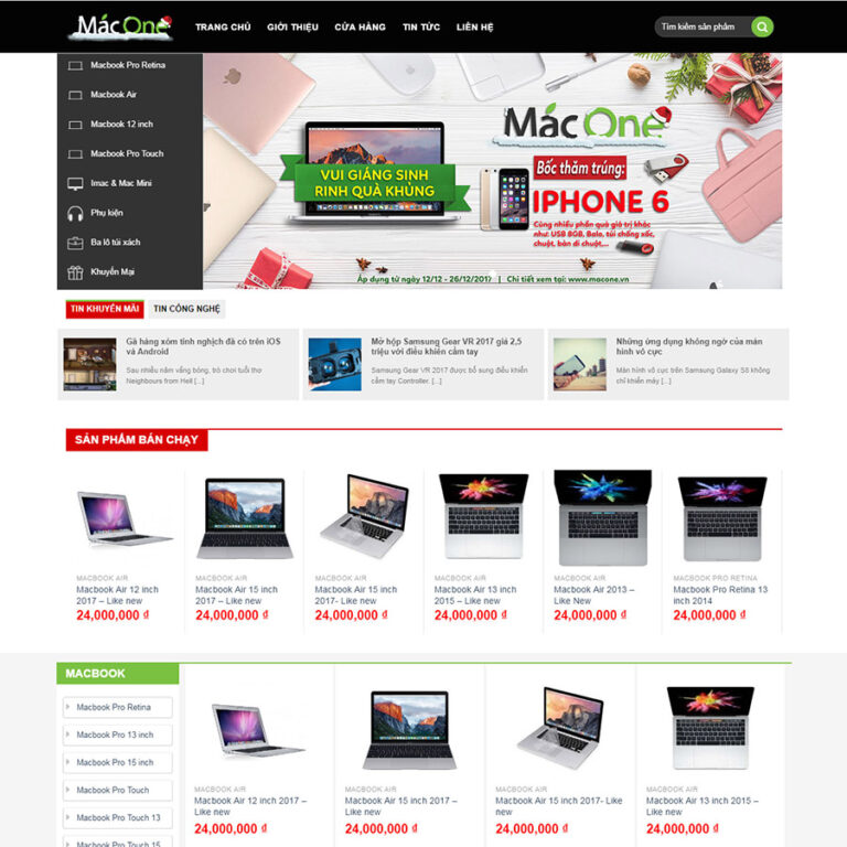 Theme wordpress bán máy tính – laptop