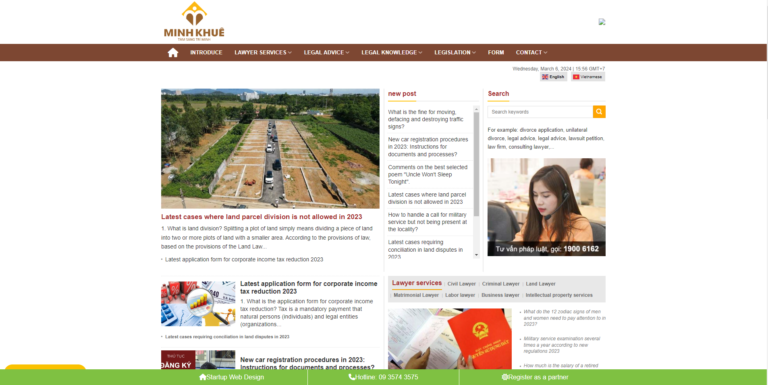 Theme wordpress dịch vụ luật sư 01