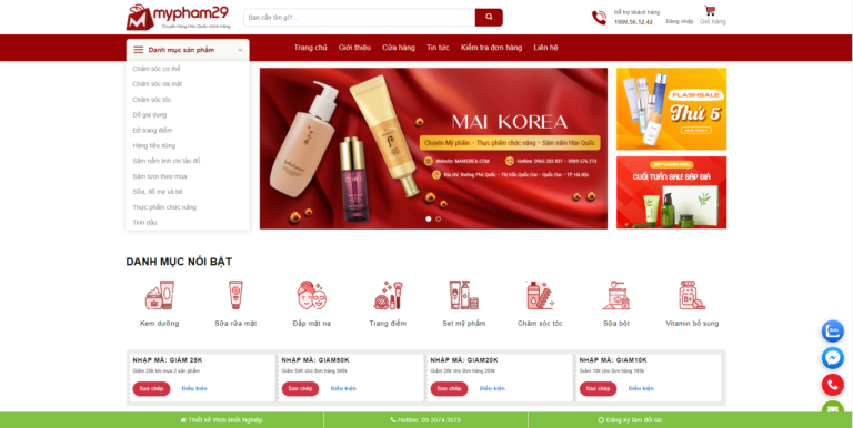 Theme wordpress mỹ phẩm 17