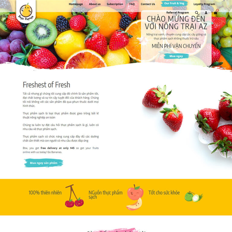 Theme wordpress bán nông sản 01