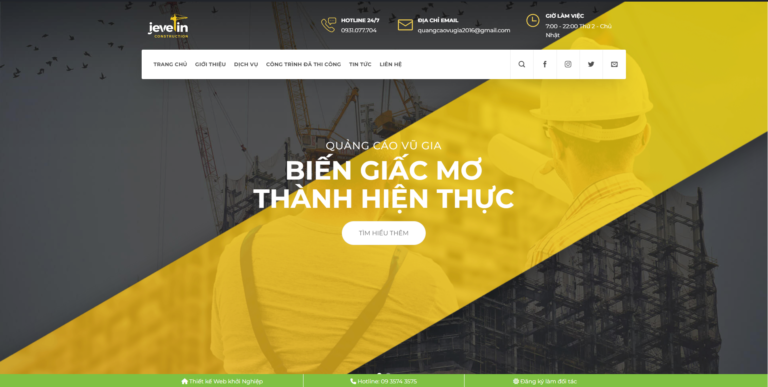 Theme wordpress dịch vụ quảng cáo 02