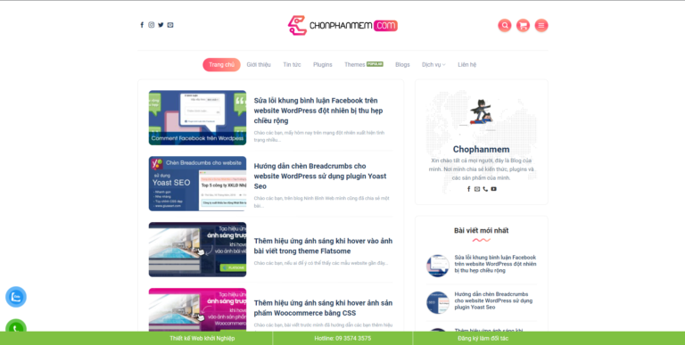Theme wordpress review công nghệ