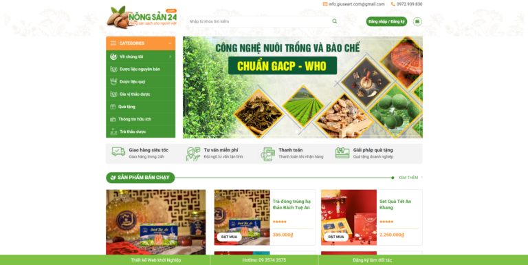 Theme wordpress bán quà tặng cao cấp