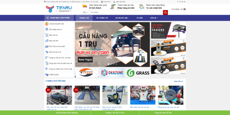 Theme wordpress shop phụ kiện ô tô