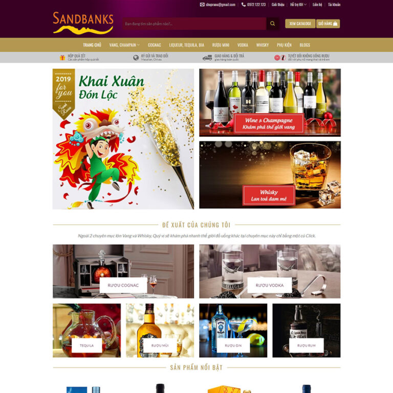 Theme wordpress Shop rượu