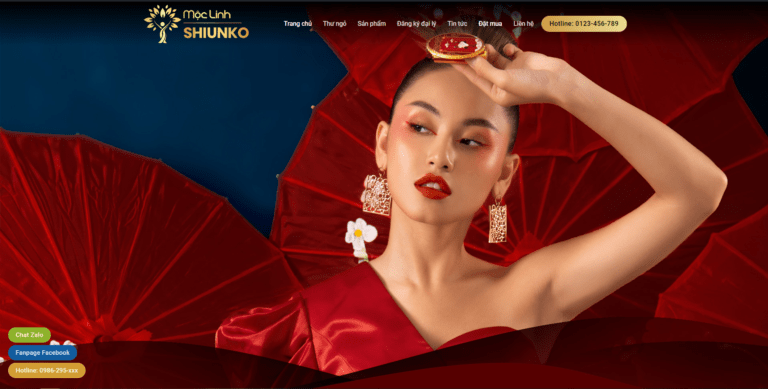 Theme wordpress flatsome bán son môi đẹp
