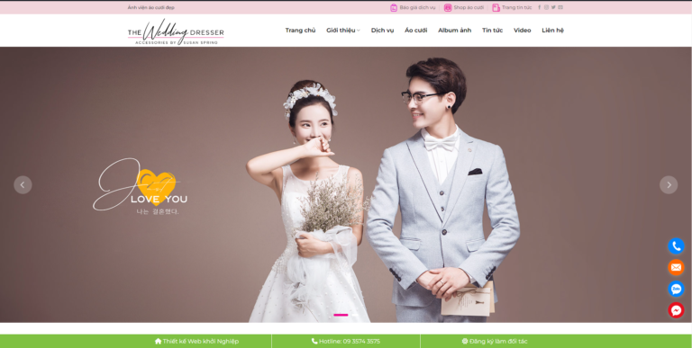 Theme wordpress studio ảnh cưới 02
