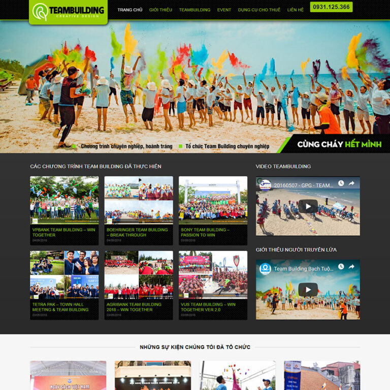 Theme wordpress công ty tổ chức sự kiện 01