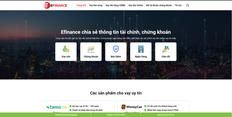 Theme wordpress dịch vụ tài chính 01