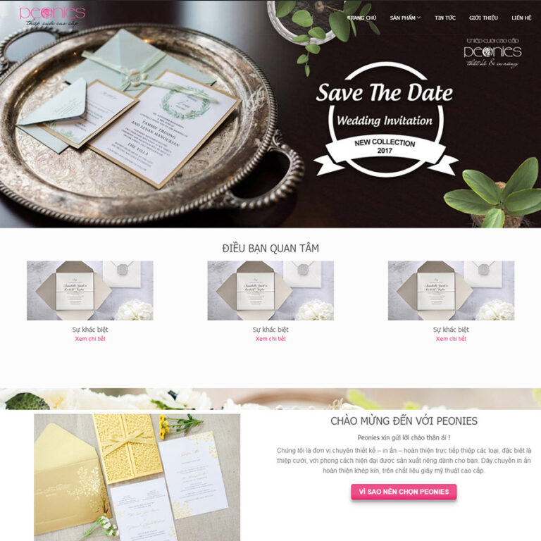 Theme wordpress bán thiệp cưới