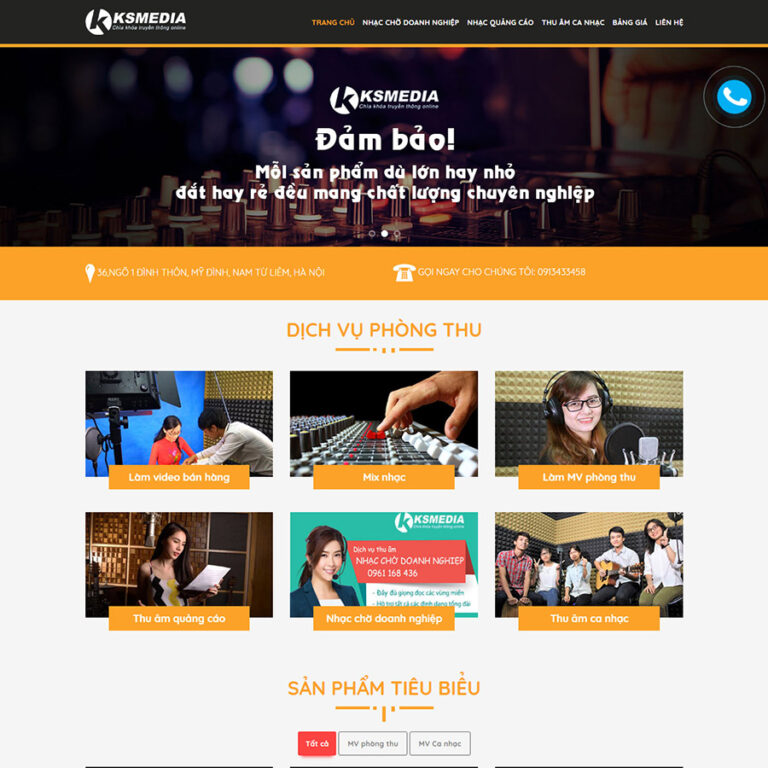 Theme wordpress thu âm