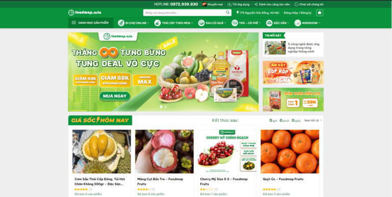 Theme wordpress thực phẩm 06