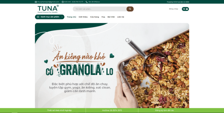 Theme wordpress thực phẩm sạch 5