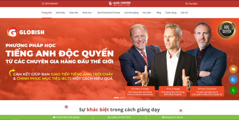 Theme wordpress trung tâm tiếng Trung