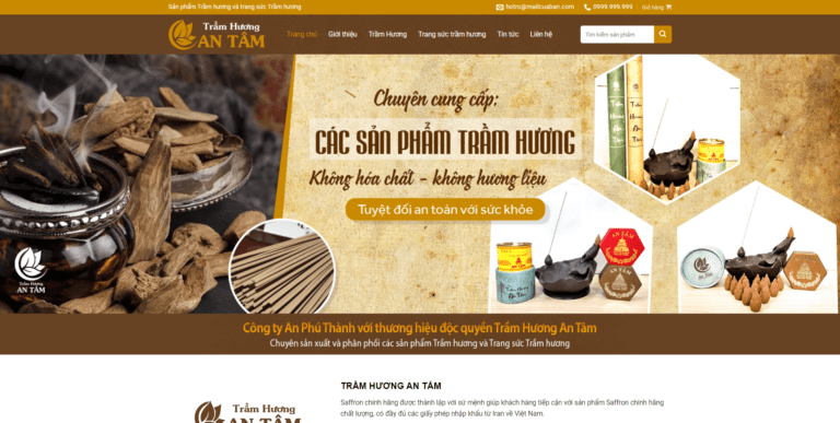 Theme wordpress bán trầm hương đẹp