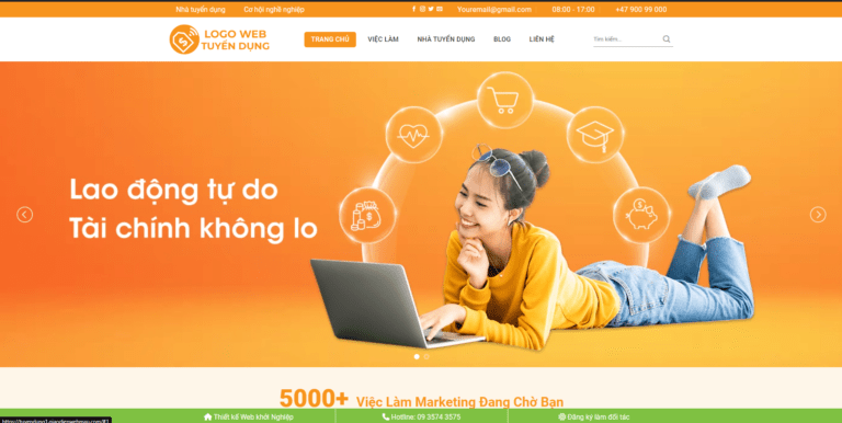 Theme wordpress tuyển dụng 01