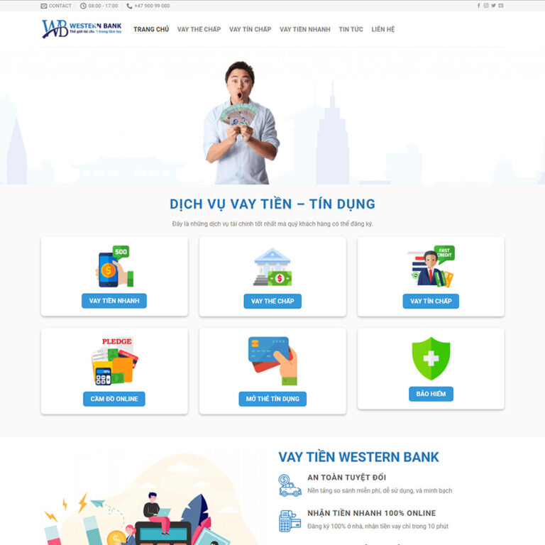 Theme wordpress dịch vụ tài chính 01 đẹp