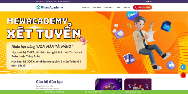 Theme wordpress bán khóa học đẹp