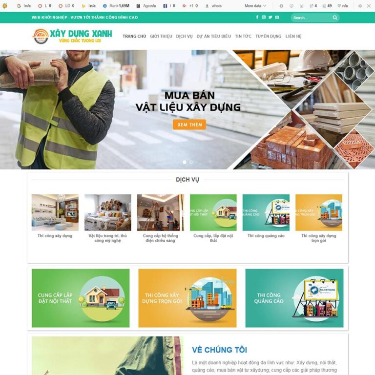 Theme wordpress xây dựng